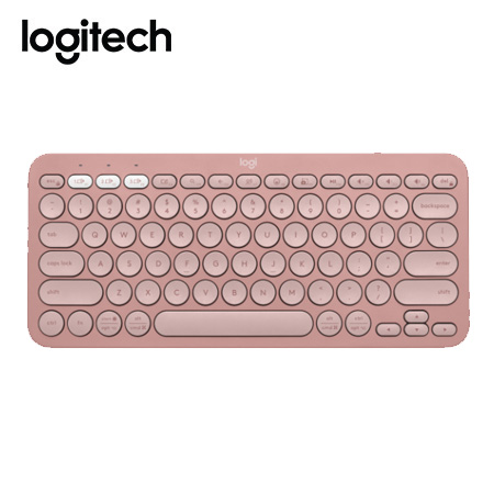 TECLADO LOGITECH PEBBLE 2 K380S BLUETOOTH/WIRELESS SP ROSE - 1