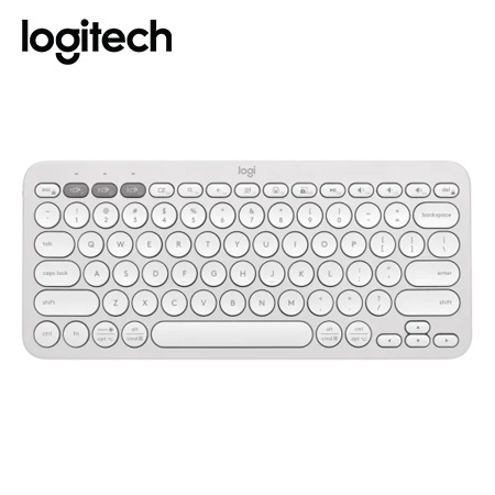 TECLADO LOGITECH PEBBLE 2 K380S BLUETOOTH/WIRELESS SP WHITE - 1