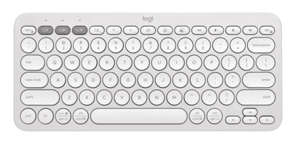 TECLADO LOGITECH PEBBLE 2 K380S BLUETOOTH/WIRELESS SP WHITE - 3