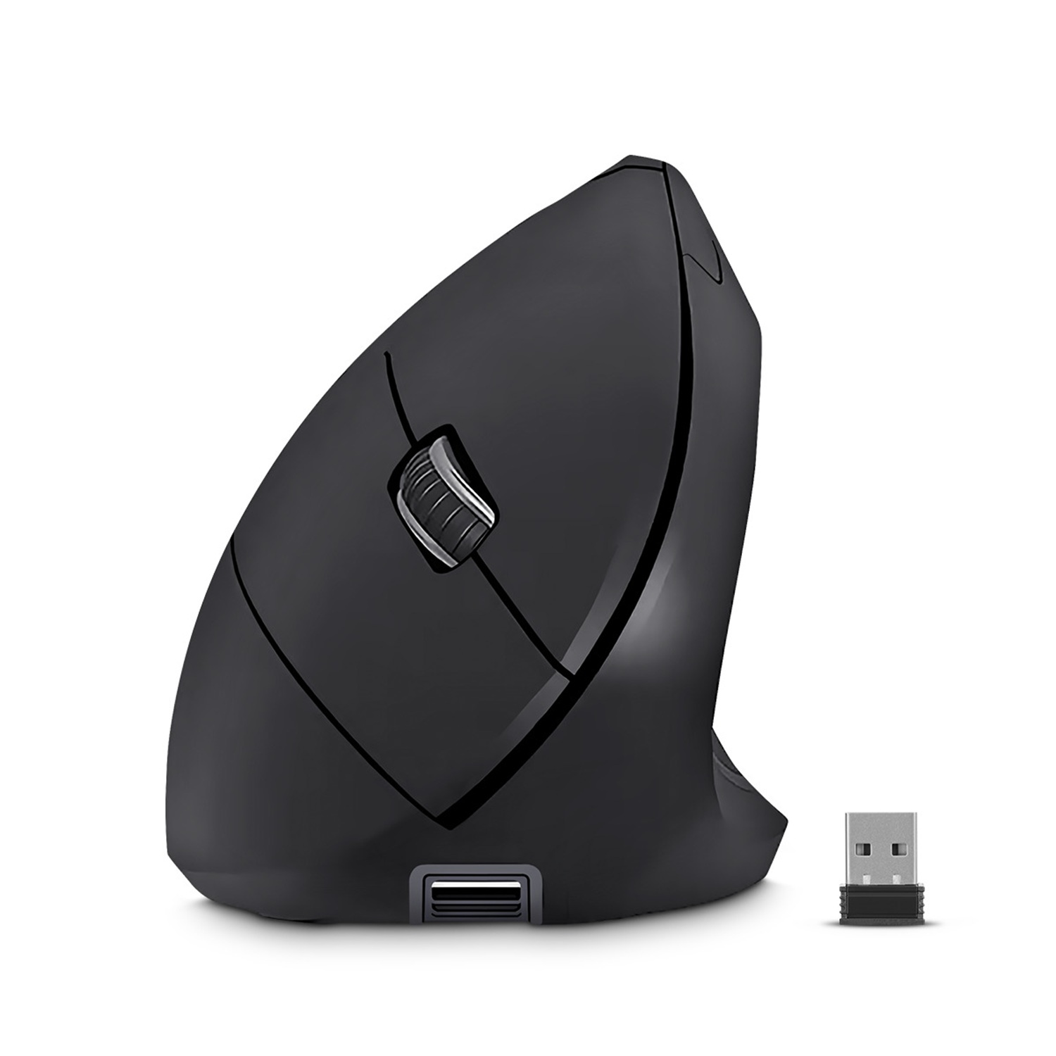 MOUSE CYBERTEL VERTIKAL CYB M503RX – WIFI – RECARGABLE – USB-C - 1