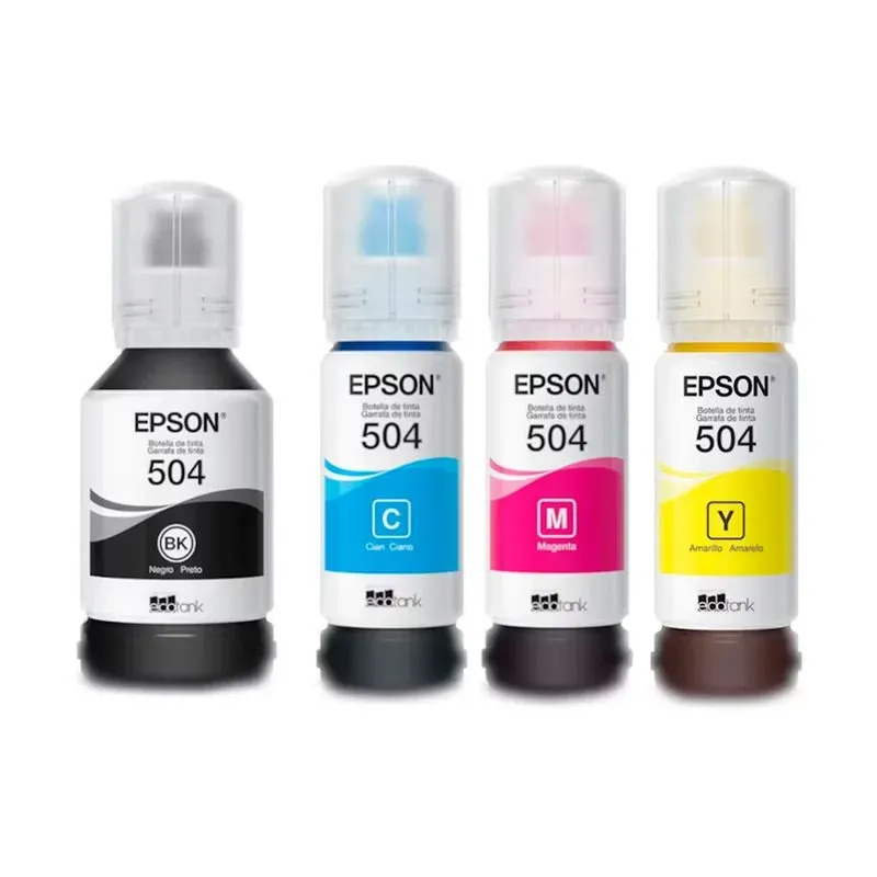 KIT DE 4 TINTAS EPSON 504 COLORES - 3