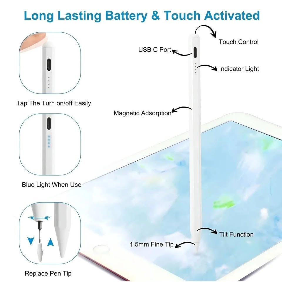 LÁPIZ UNIVERSAL STYLUS PEN IPAD FOR A PARA TABLET ANDROID - 2