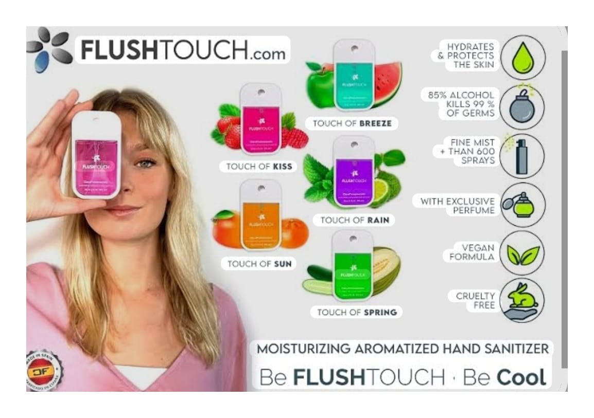 BODY MIST VEGANO  CIENFRAGANCIAS CIEN ESENCIAS FLUSHTOUCH EXOTIC 45ML – FLORAL FRUTAL, HIDRATA  24H - 2