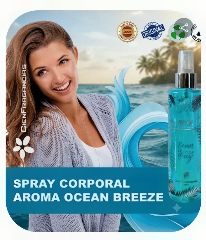 BODY MIST VEGANO BREEZE CIENFRAGANCIAS ESPAÑA FLORAL ACUÁTICO, EL MEJOR AROMA PARA TODA EDAD PREMIUM 24H - 5