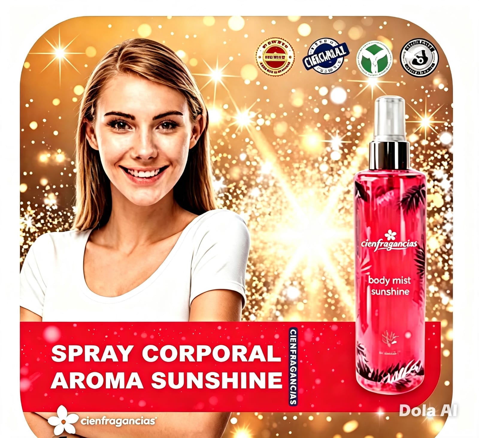 BODY MIST VEGAN CIENFRAGANCIAS ESPAÑA SUNSHINE 200ml EL MEJOR AROMA PARA TODA EDAD PREMIUM - 5