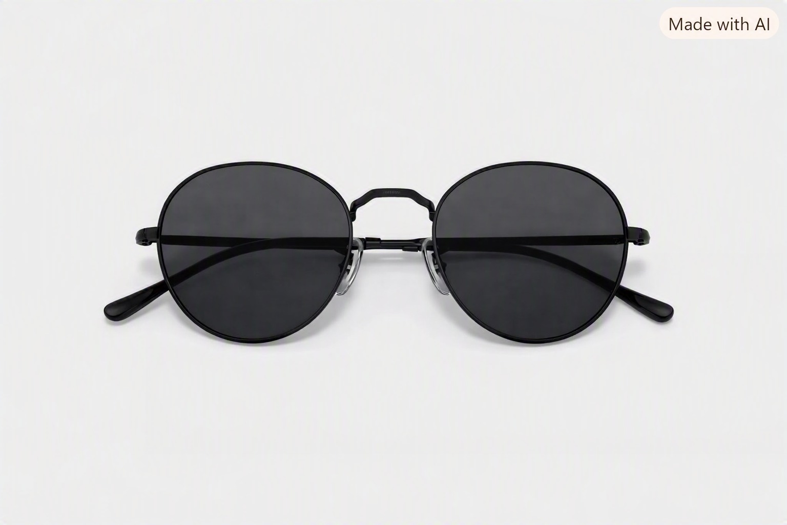 LENTES DE SOL UNISEX UV400 DE LUJO ITALIANOS NEGROS CON LUNAS GREEN MIRROR BLUE Y PATILLAS METÁLICAS NEGRO - 2