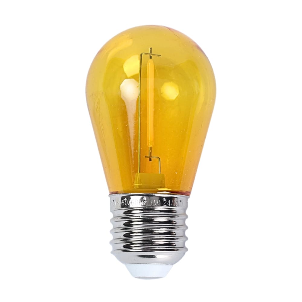 FOCOS LED VINTANGE DE COLORES VERDE ROJO AMARILLO CAJA X6 UNID E27 2W ORANGE PACK X2 / ... - 7