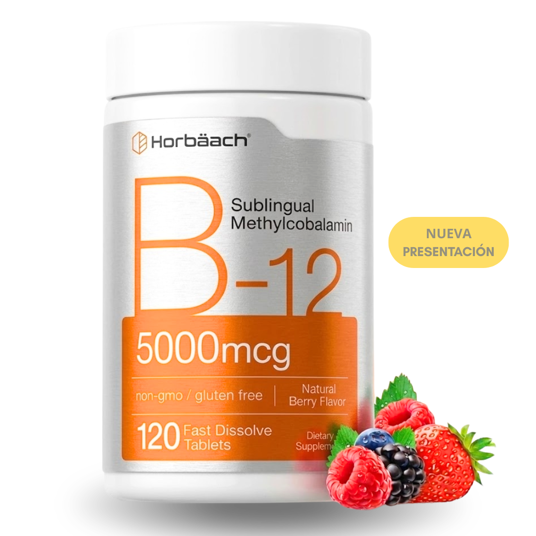 B12 SUBLINGUAL METILCOBALAMINA -120 PASTILLAS - 1