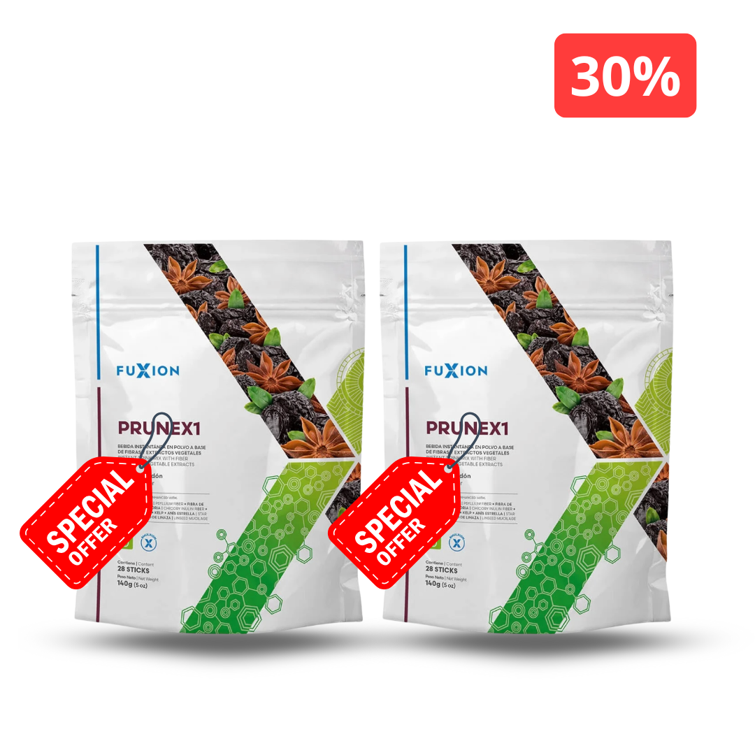 SUPLEMENTO FUXION PRUNEX LIMPIEZA DIGESTIVA 28 STICKS PACK DE 2 - 1