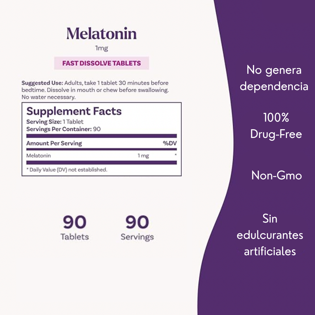 MELATONINA 1MG NATROL 90 TABL - 2