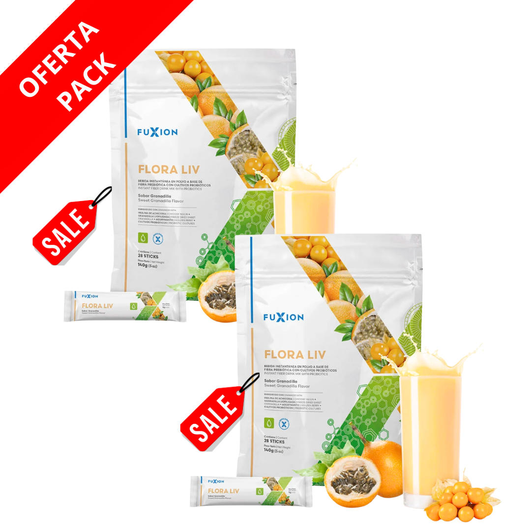 FUXION FLORA LIV SUPLEMENTO NUTRICIONAL PACK 2 BOLSAS - 1