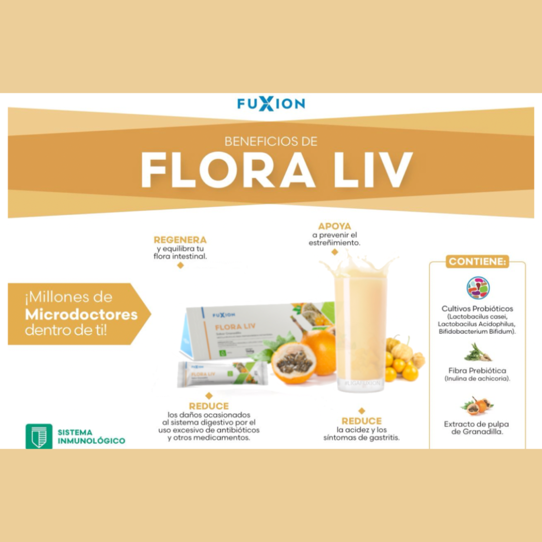FUXION FLORA LIV SUPLEMENTO NUTRICIONAL PACK 2 BOLSAS - 2