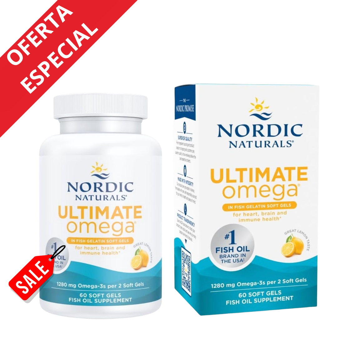 OMEGA 3 PREMIUM 1280 MG NORDIC NATURALS 60 SOFTGELS - 1