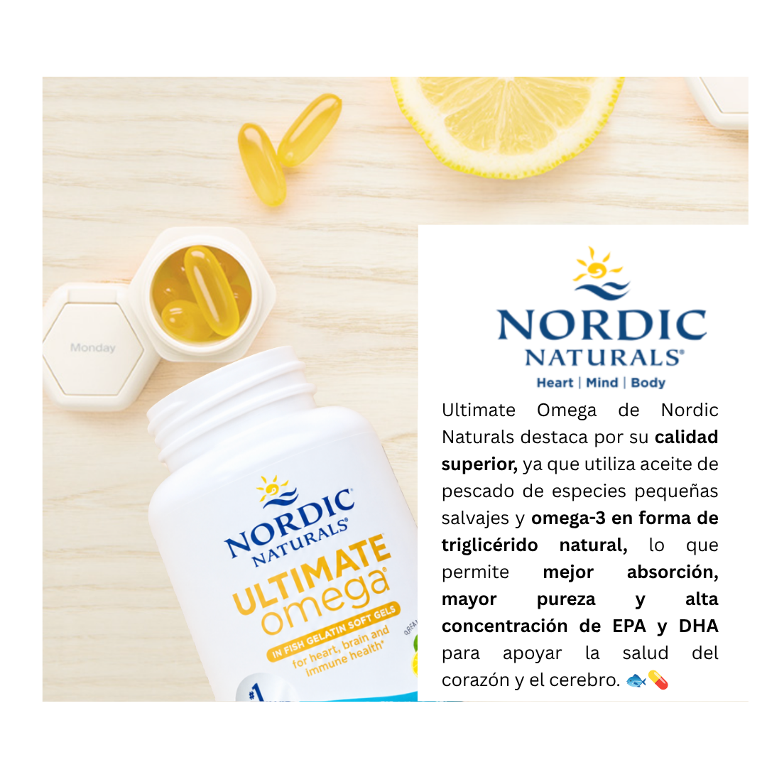 OMEGA 3 PREMIUM 1280 MG NORDIC NATURALS 60 SOFTGELS - 3