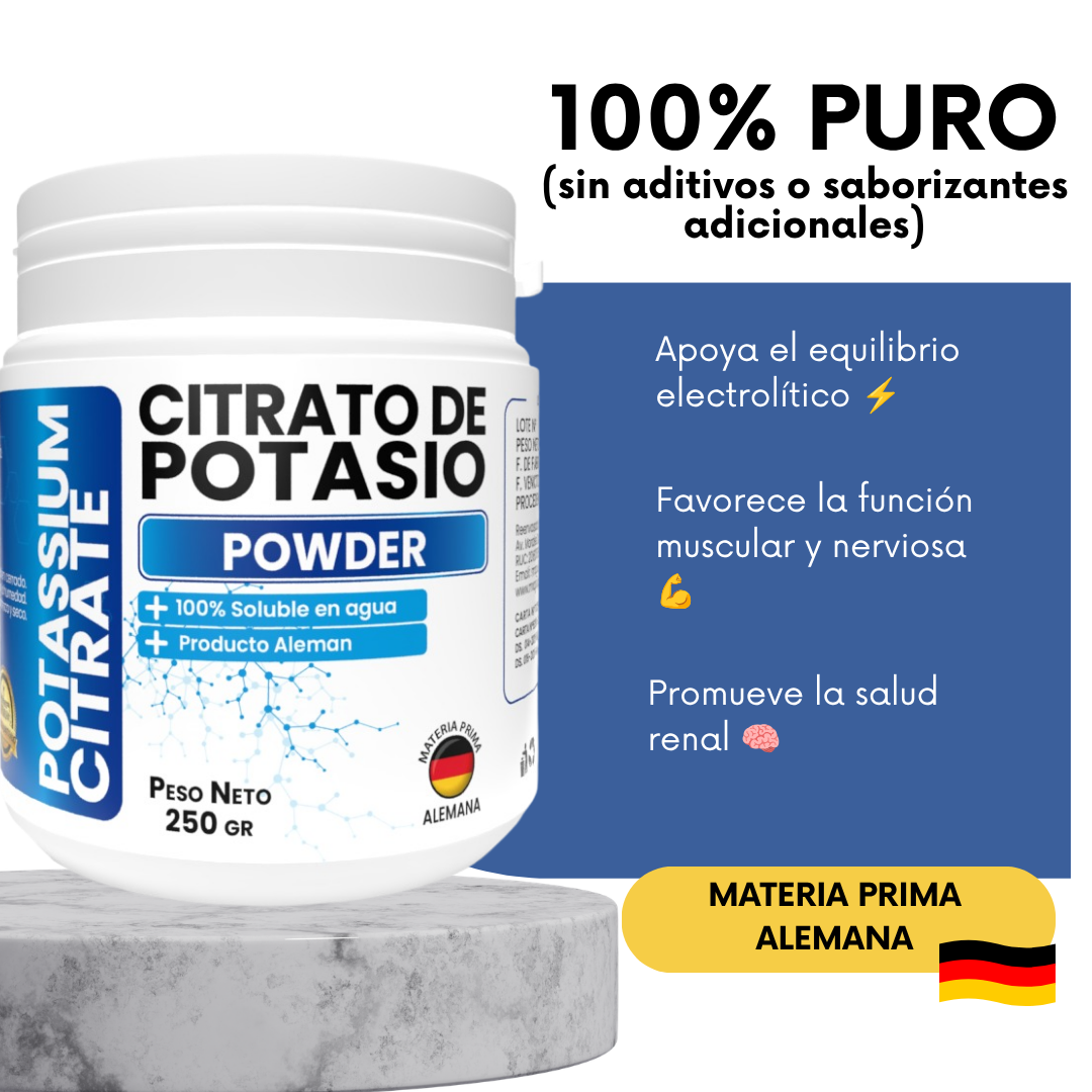 CITRATO DE POTASIO ALEMAN PURO 250 GR - 2