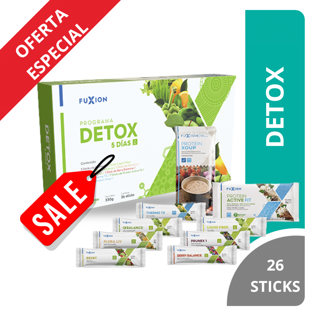 SUPLEMENTO FUXION DETOX 5 DIAS 26 STICKS - 1