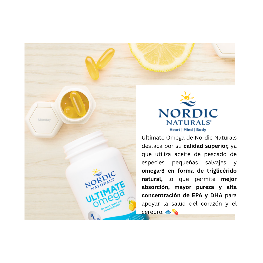 OMEGA 3 NORDIC NATURALS  90 CÁPSULAS 1280 MG - 2