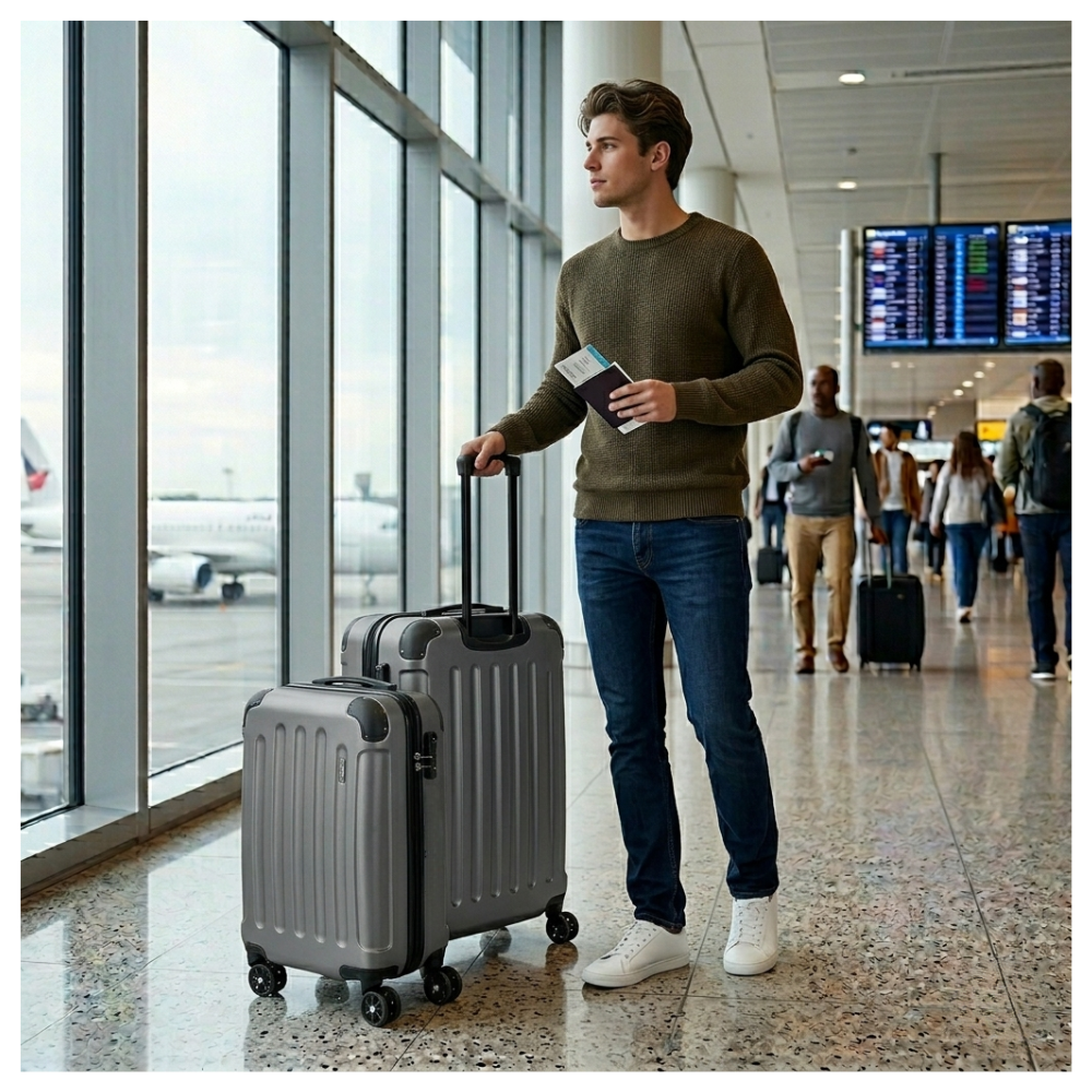 MALETA DE VIAJE GRANDE 23KG GRIS - 2