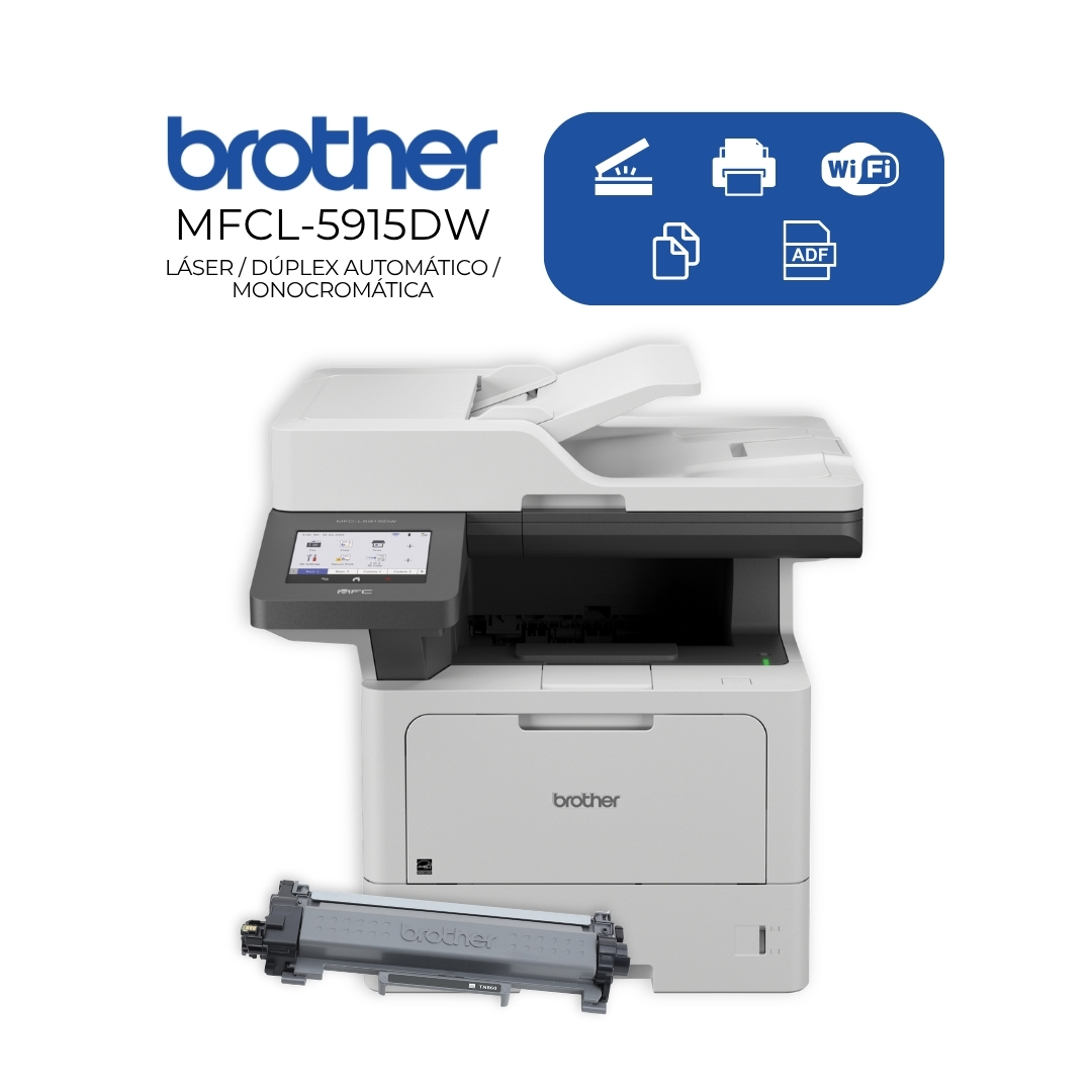 IMPRESORA LÁSER HP MONOCROMÁTICA MFC L5915 DW - 1