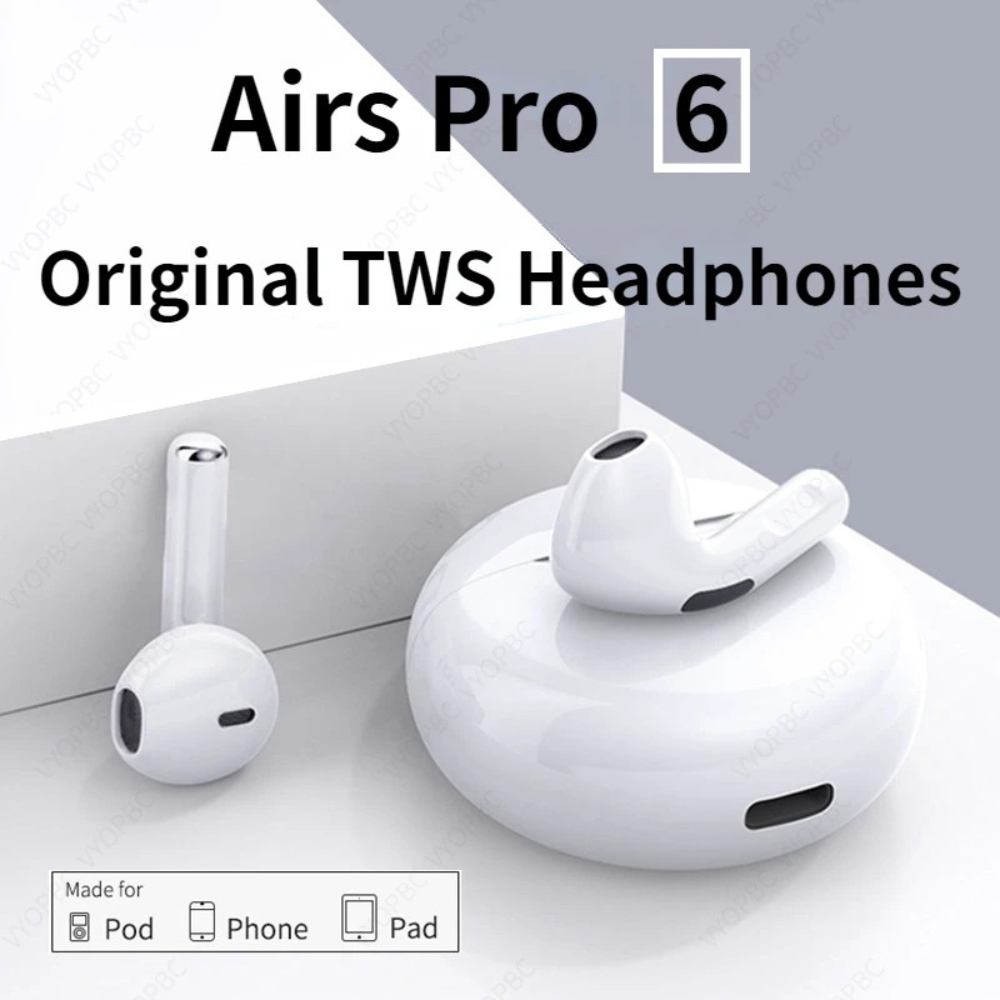 AUDÍFONOS IN-EAR BLUETOOTH PRO 6 COLOR NEGRO - 5