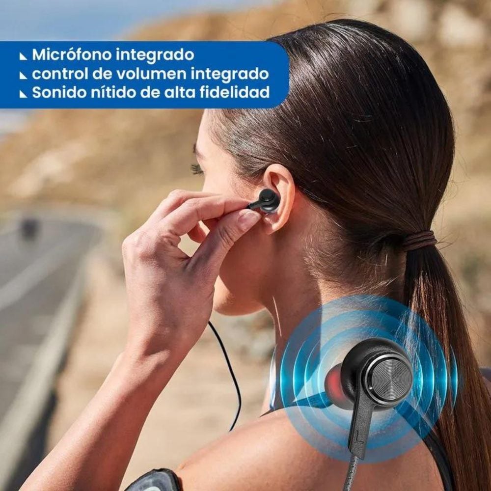 AUDIFONOS ALFA 7 CANCELACION DE RUIDO ALENUR 9D COLOR NEGRO - 2