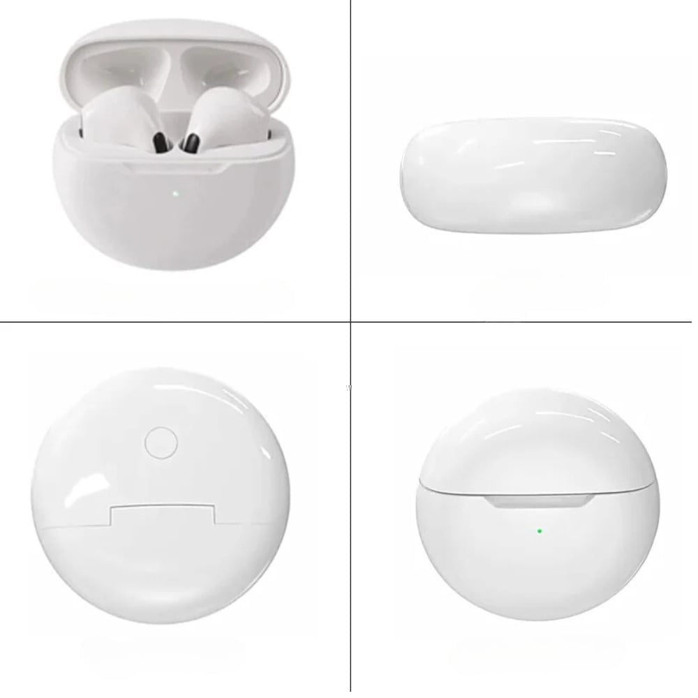 AUDÍFONOS IN-EAR BLUETOOTH PRO 6 COLOR BLANCO - 3