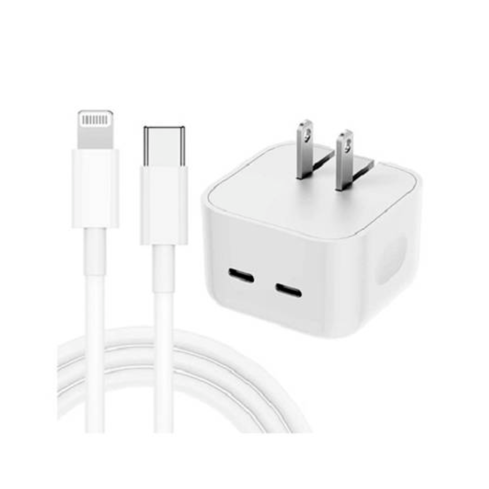 CARGADOR DUAL 35W PARA APPLE INCLUYE CABLE - 2