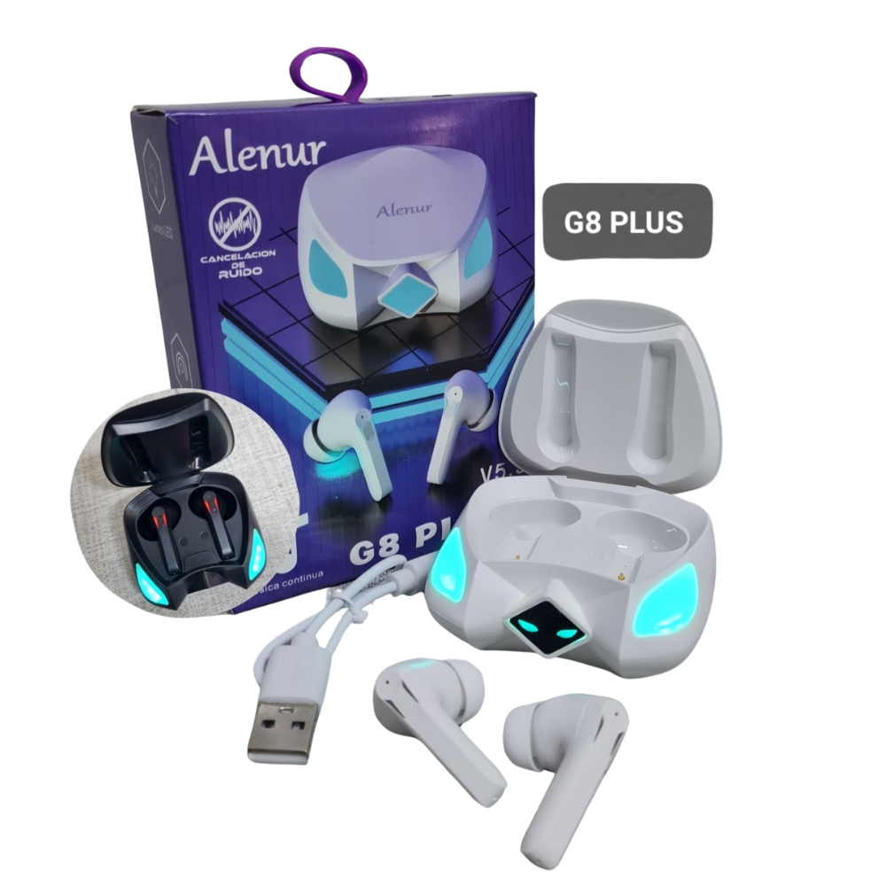 AUDÍFONOS IN-EAR GAMER G8 PLUS ALENUR BLUETOOTH NEGRO - 1