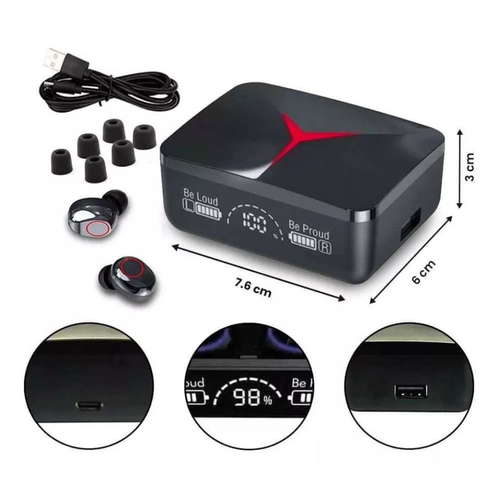 AUDÍFONOS IN-EAR GAMER STEREO M90 PRO BLUETOOTH - 6