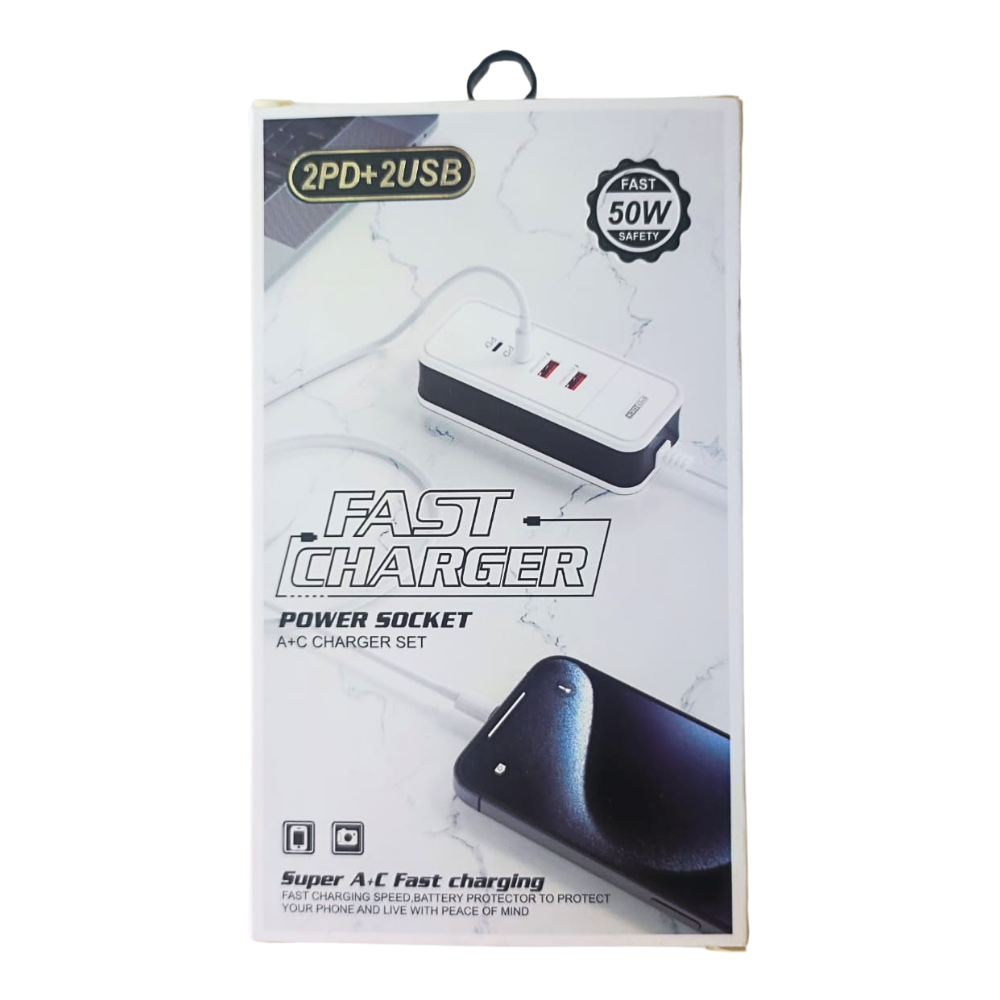 CARGADOR MULTIPLE 2USB 2PD - 2