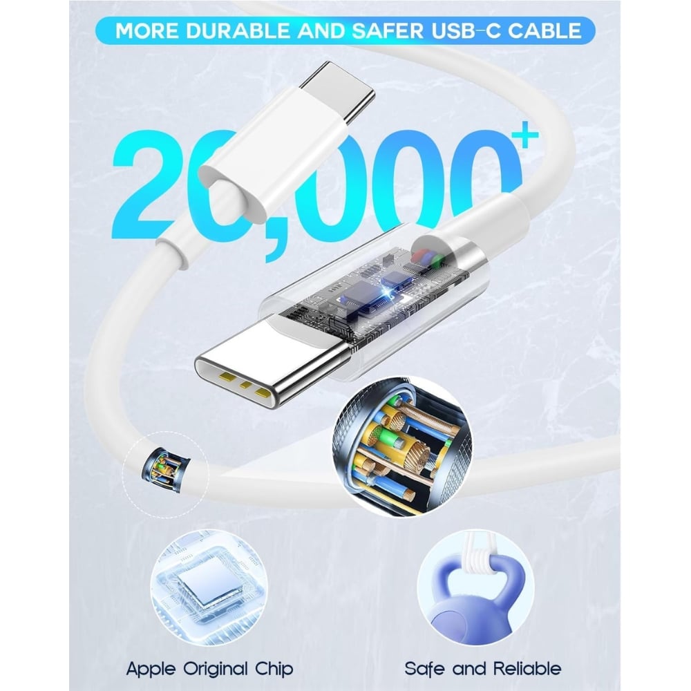 CABLE TIPO C TRENZADO MACBOOK 240W - 2 METROS - 2