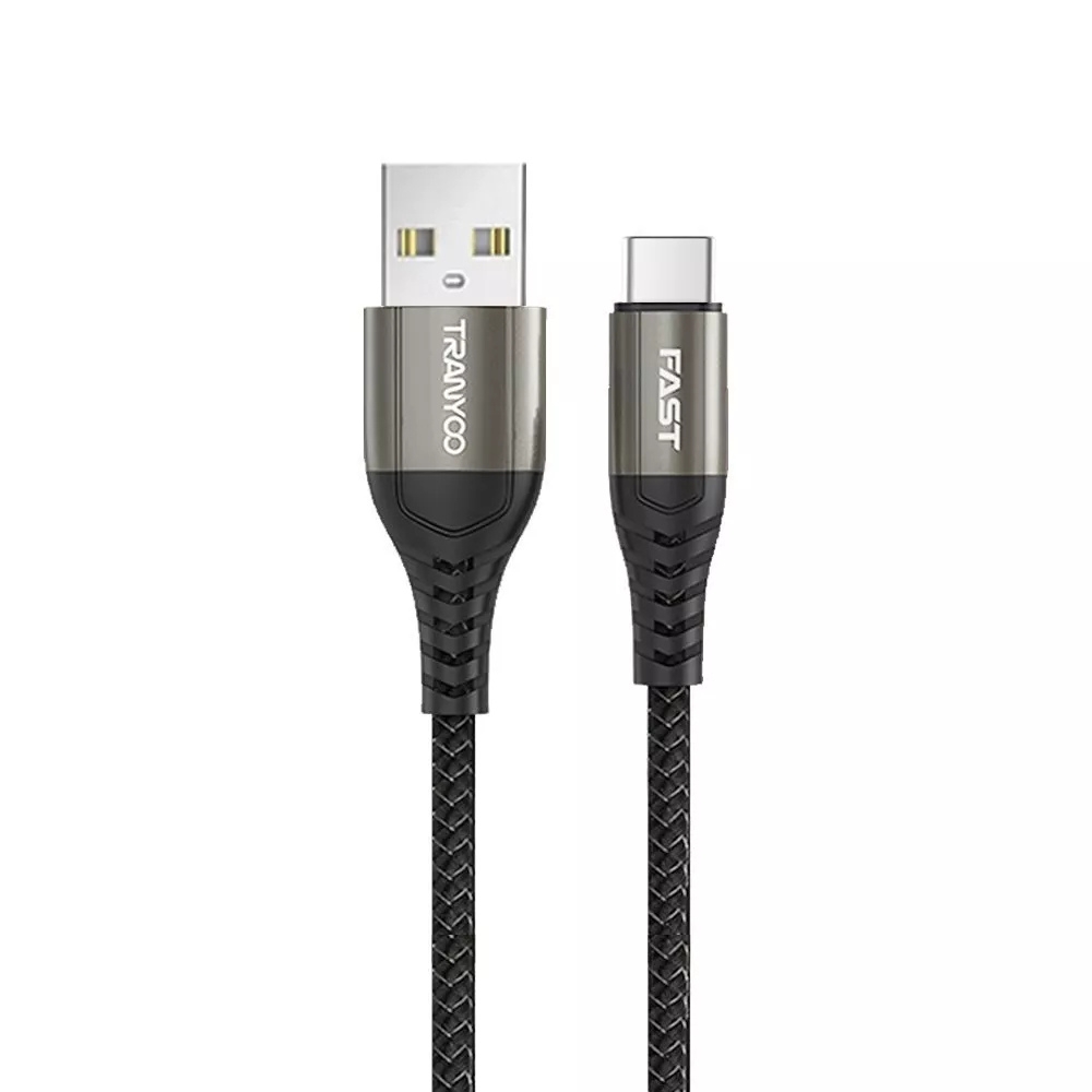 CABLE TRENZADO 100W NEGRO 2M TRANYOO - 4