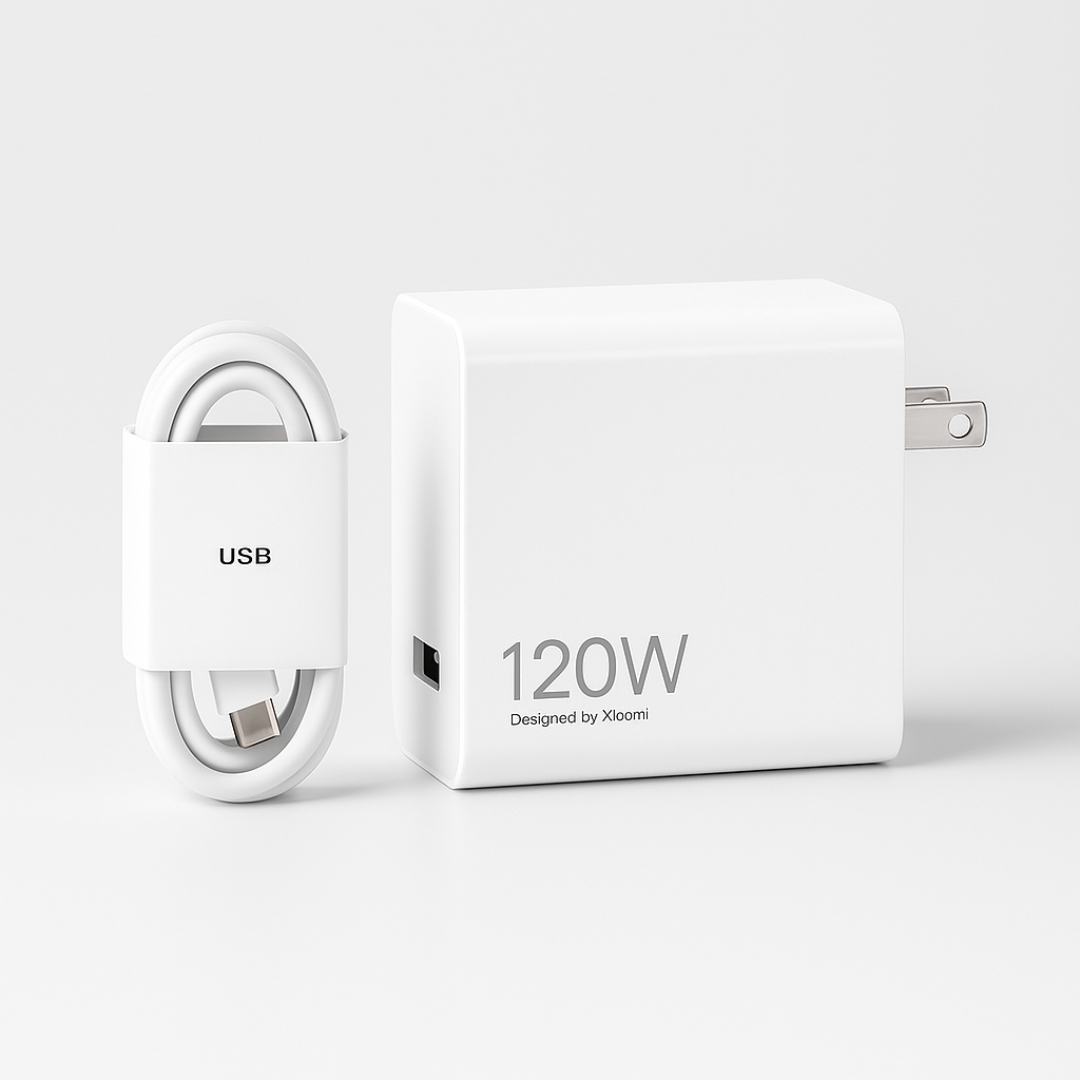 CARGADOR XIAOMI 120W CON SEGUNDERO - 1
