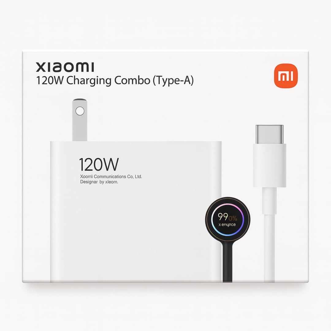 CARGADOR XIAOMI 120W CON SEGUNDERO - 4