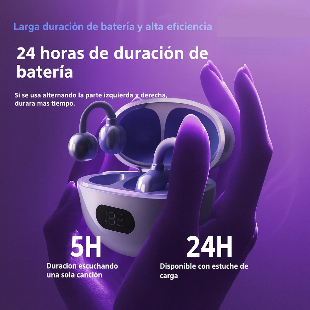 AUDÍFONOS INALÁMBRICOS ARGOLLA Q71 NEGRO - 5