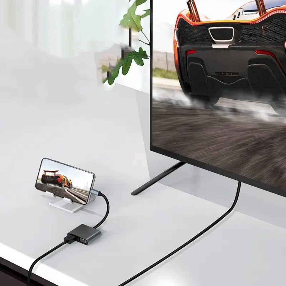 ADAPTADOR MULTIFUNCIÓN USB-C A HDMI 4K + VGA 2 PUERTOS - 5