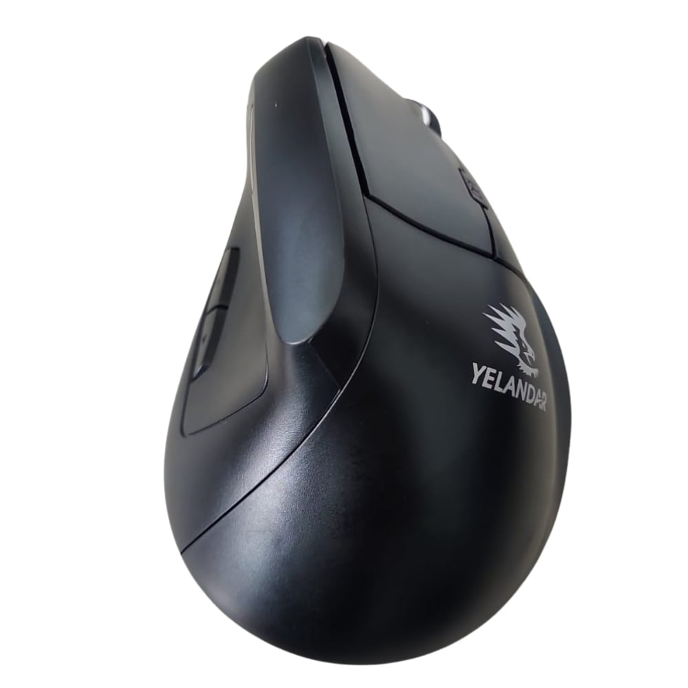 MOUSE ERGONÓMICO VERTICAL NEGRO - YELANDAR D7 - 2
