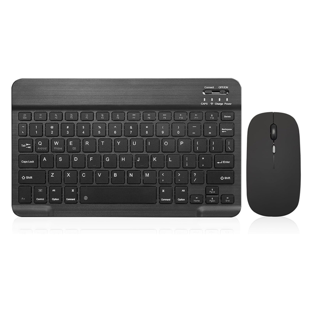 KIT INALÁMBRICO TECLADO Y MOUSE BLUETOOTH-NEGRO - 1