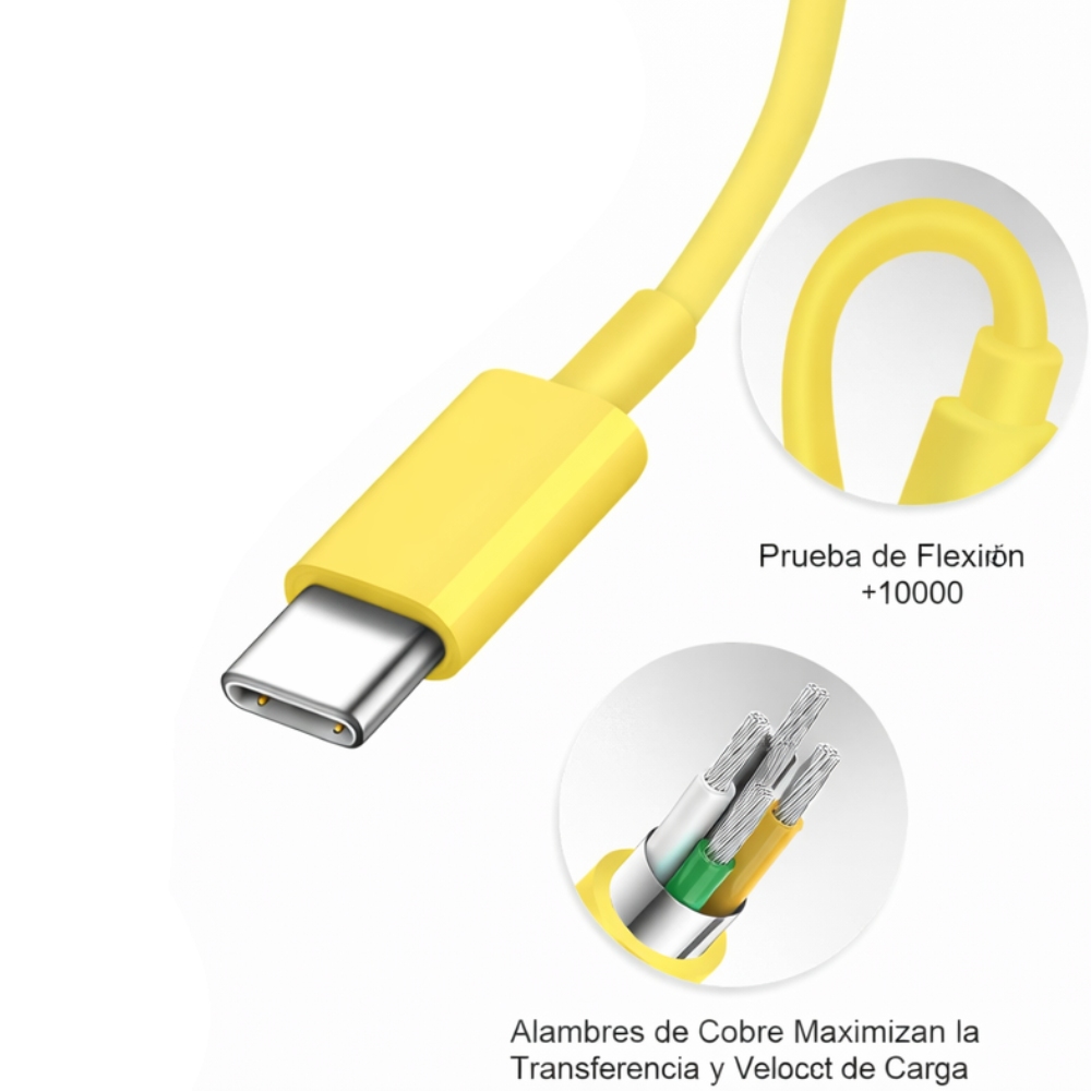 CARGADOR SAMSUNG 45W + CABLE TIPI C YELLOW EDITION - 3