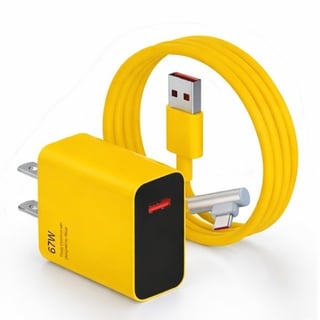 CARGADOR TURBO 67W CON SEGUNDERO Y CABLE - 1