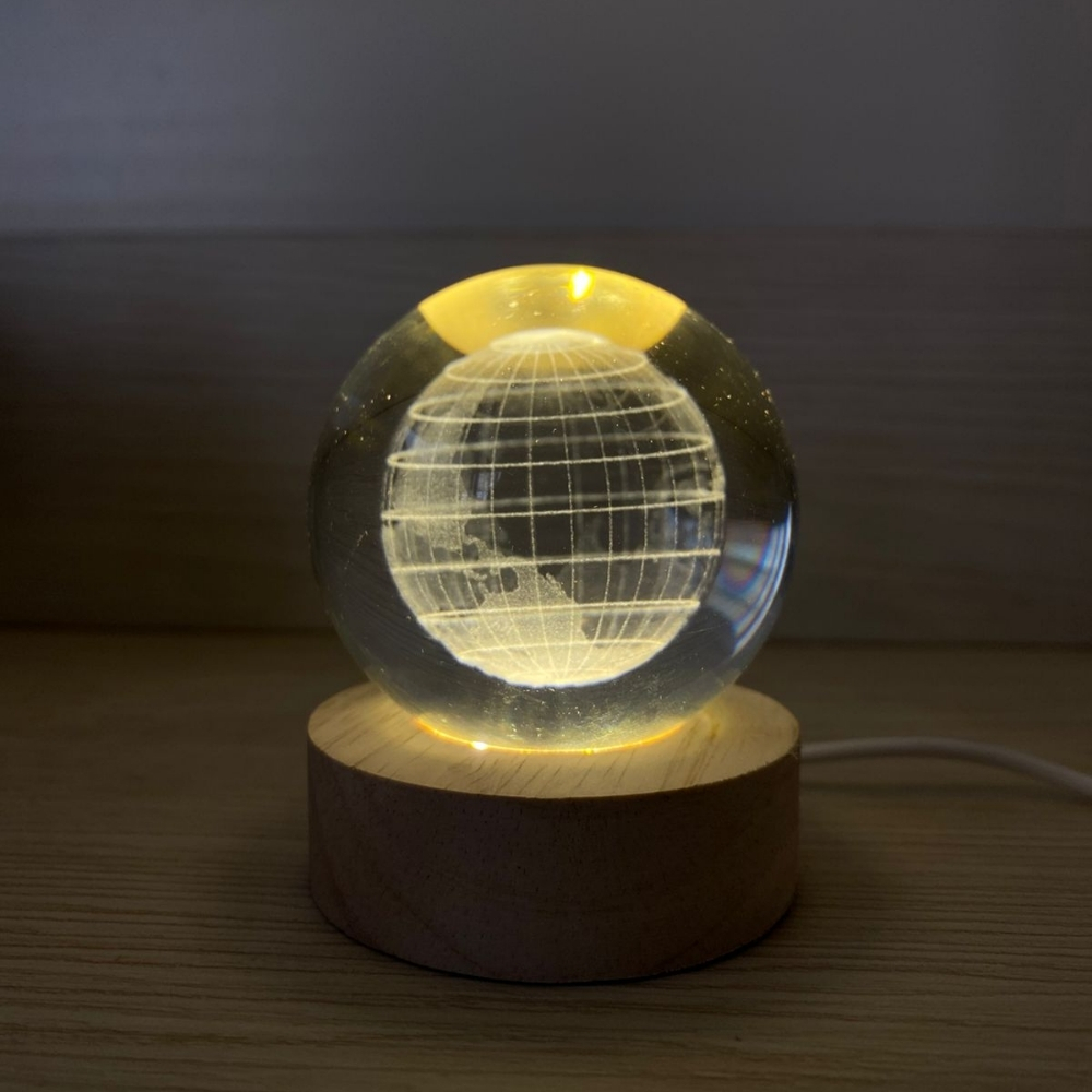 LAMPARA BOLA DE CRISTAL - 2