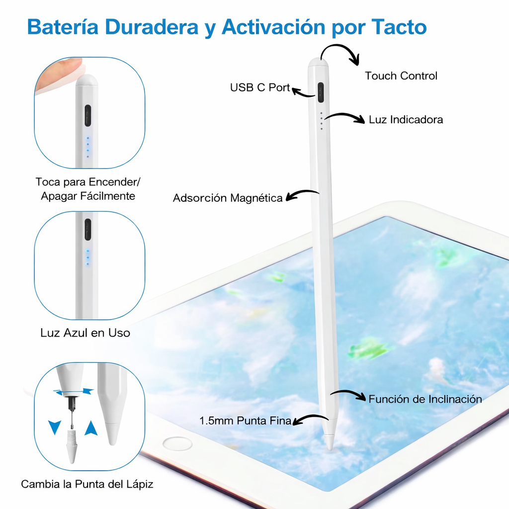 LÁPIZ DIGITAL MAGNÉTICO CON ACTIVACIÓN POR TACTO - 3