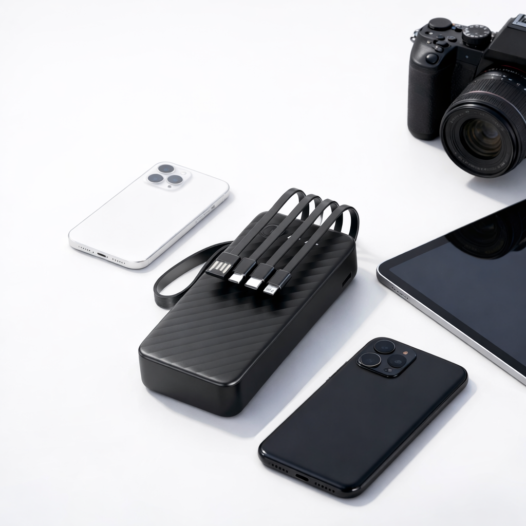 POWER BANK CON LINTERNA 10000MAH NEGRO BOSSNEY - 2