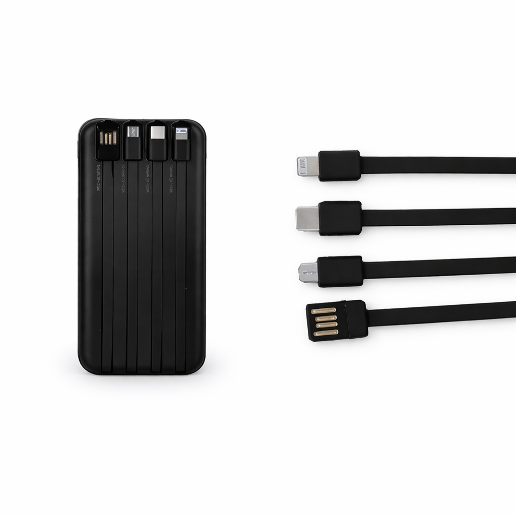 POWER BANK CON LINTERNA 10000MAH NEGRO BOSSNEY - 3