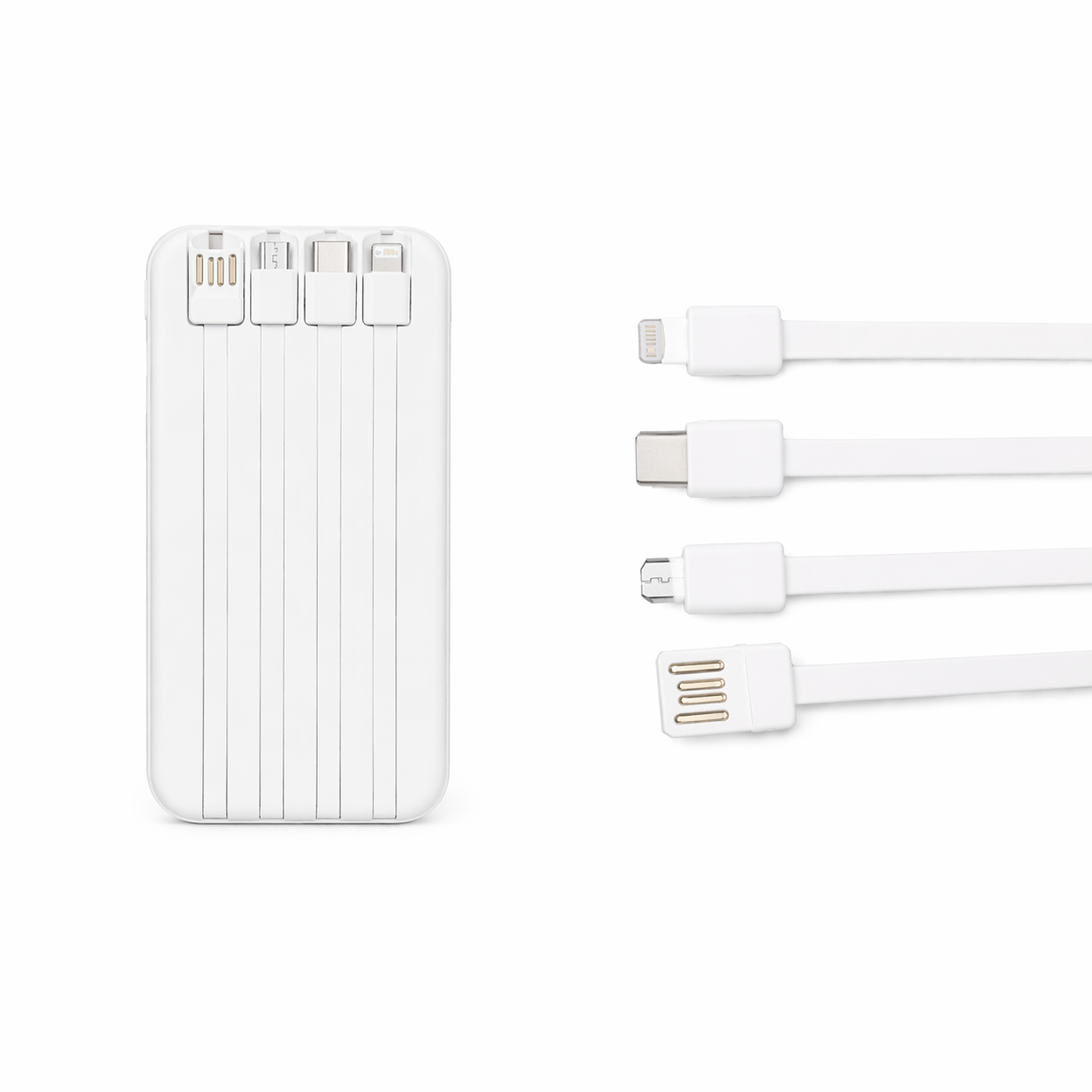 POWER BANK CON LINTERNA 10000MAH BLANCO BOSSNEY - 2