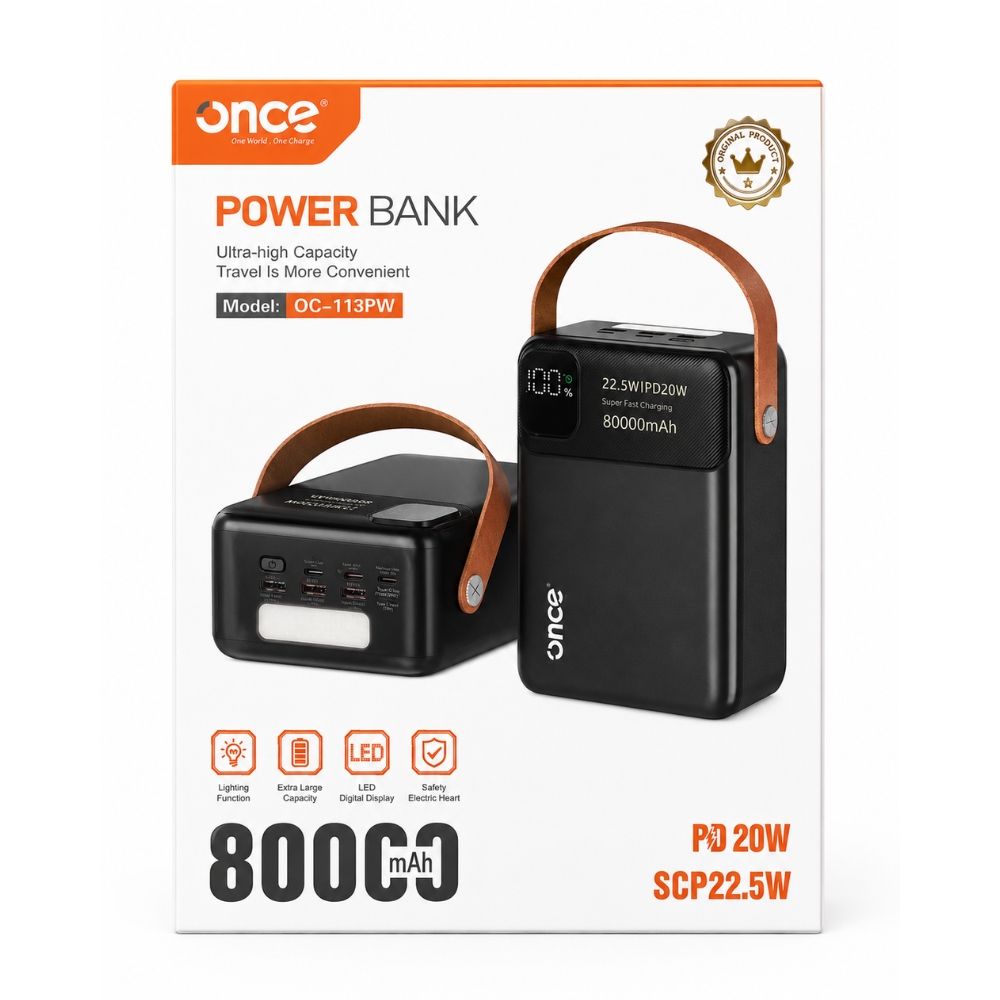 POWER BANK ONCE OC-113PW 80000MAH - 6