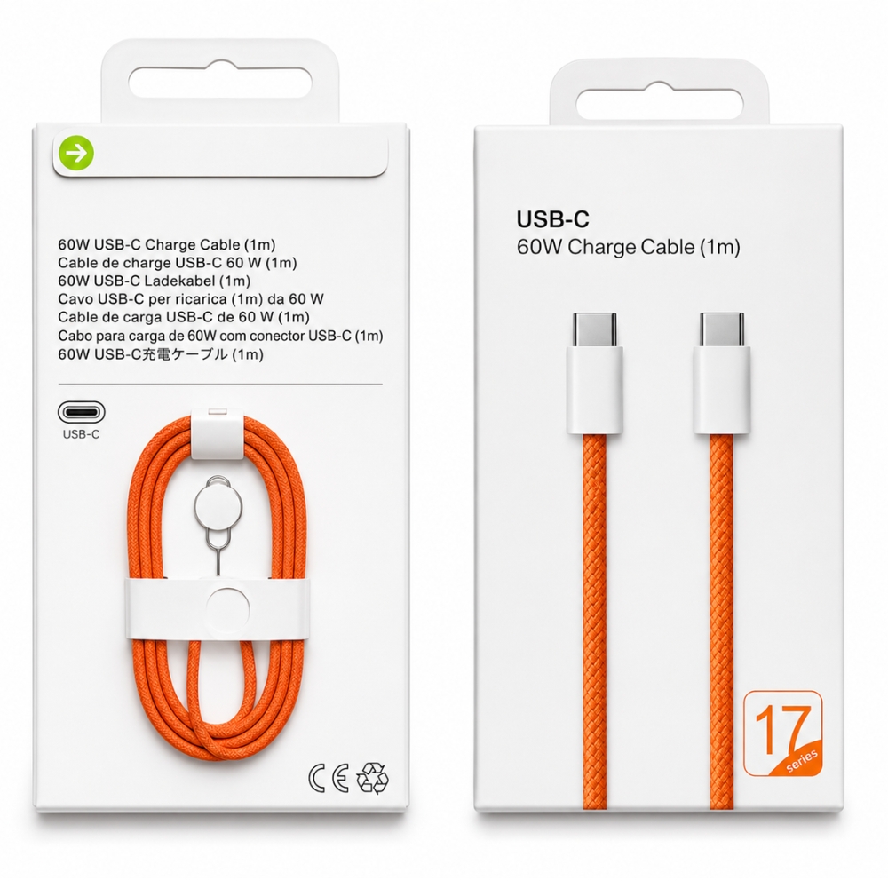 CABLE TIPO C 60W PARA IPHONE, IPAD Y MACBOOK - 5