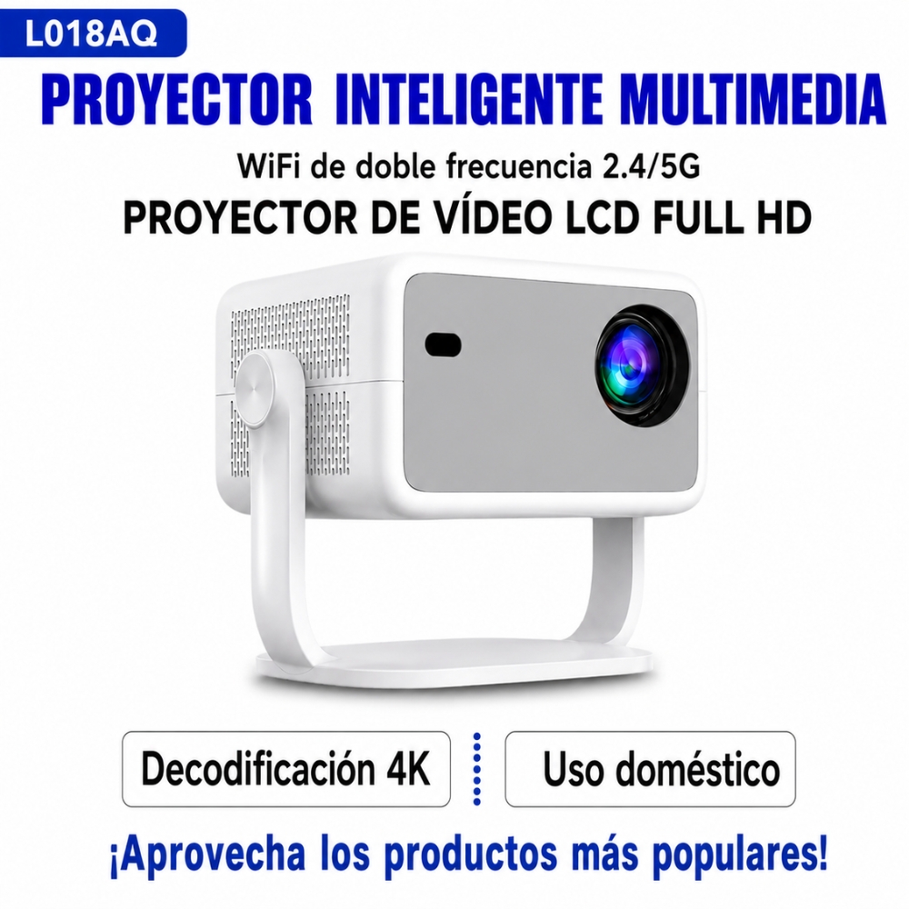 PROYECTOR FULL HD 1080P SMART WIFI BLUETOOTH 360° - 2