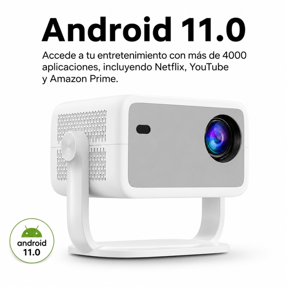 PROYECTOR FULL HD 1080P SMART WIFI BLUETOOTH 360° - 7