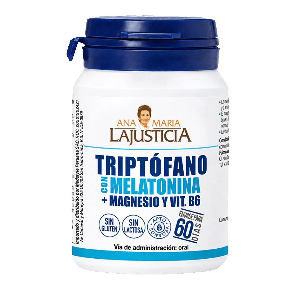 TRIPTÓFANO CON MELATONINA + MAGNESIO Y VIT B6 - 1